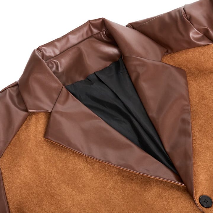 Men's Casual Business Leather Coat - image 4