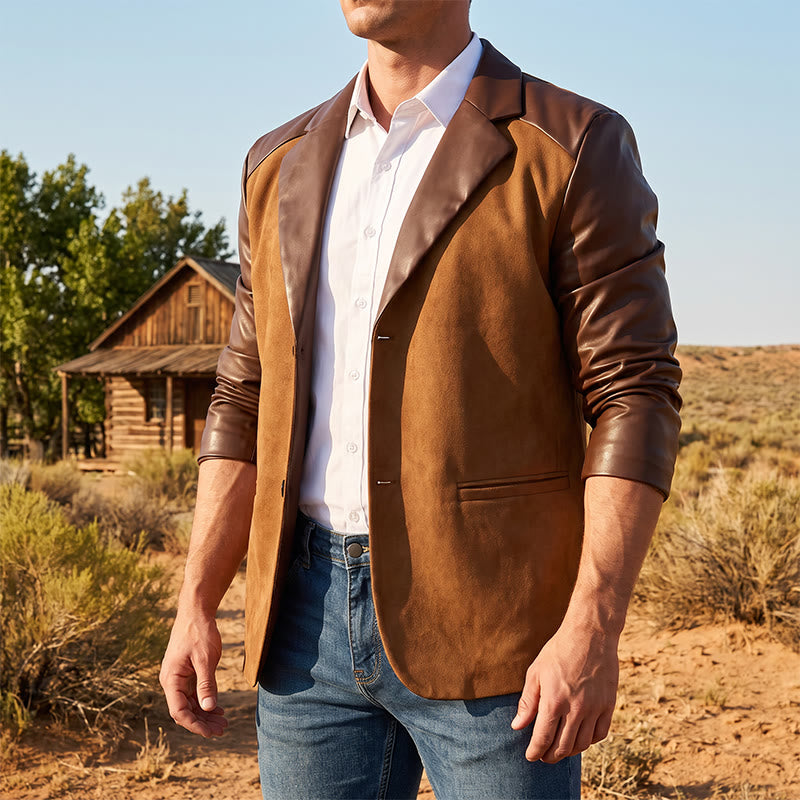 Men's Casual Business Leather Coat - image 0