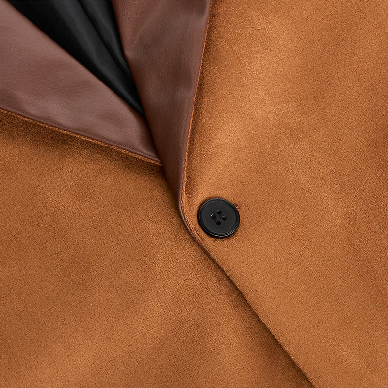 Men's Casual Business Leather Coat - image 5