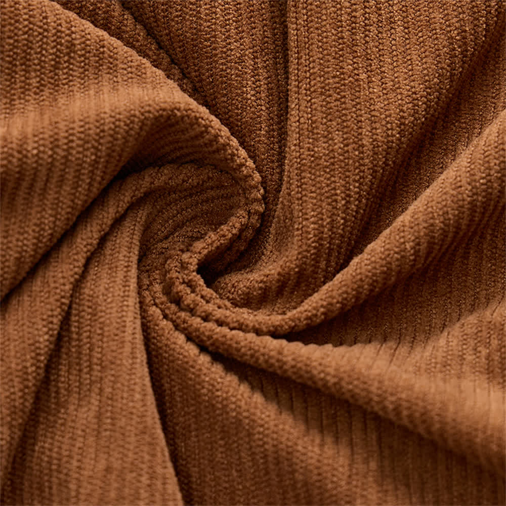 Men's Outerwear Cozy Hooded Corduroy Jacket With Fleece Collar - image 5