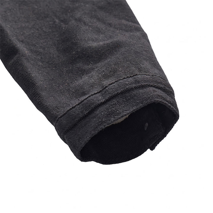 Men's Warm Denim Trucker Jacket With Fleece Collar - image 8