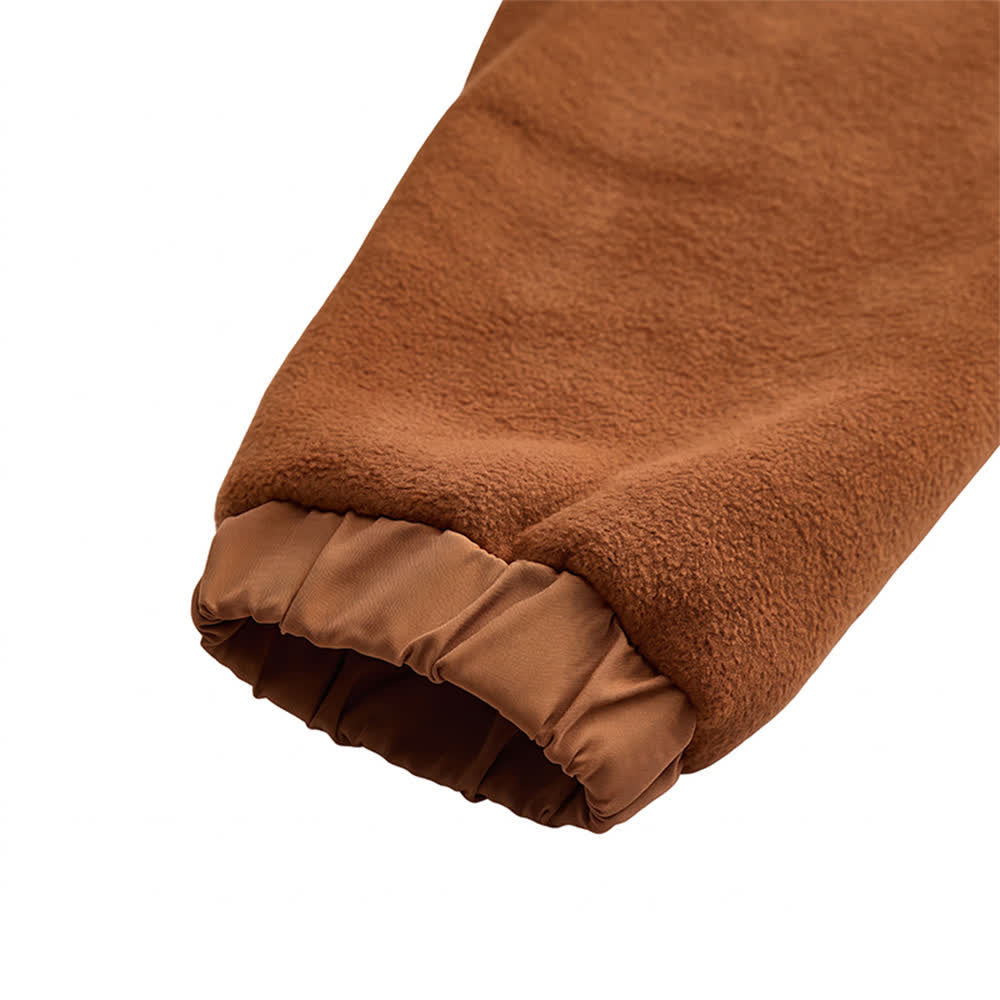 Men's Winter Zip Up Thick Thermal Jacket With Stand Collar - image 11