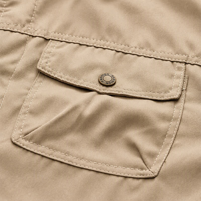 Men's Vintage Thick Warm Canvas Winter Trucker Jacket - image 4
