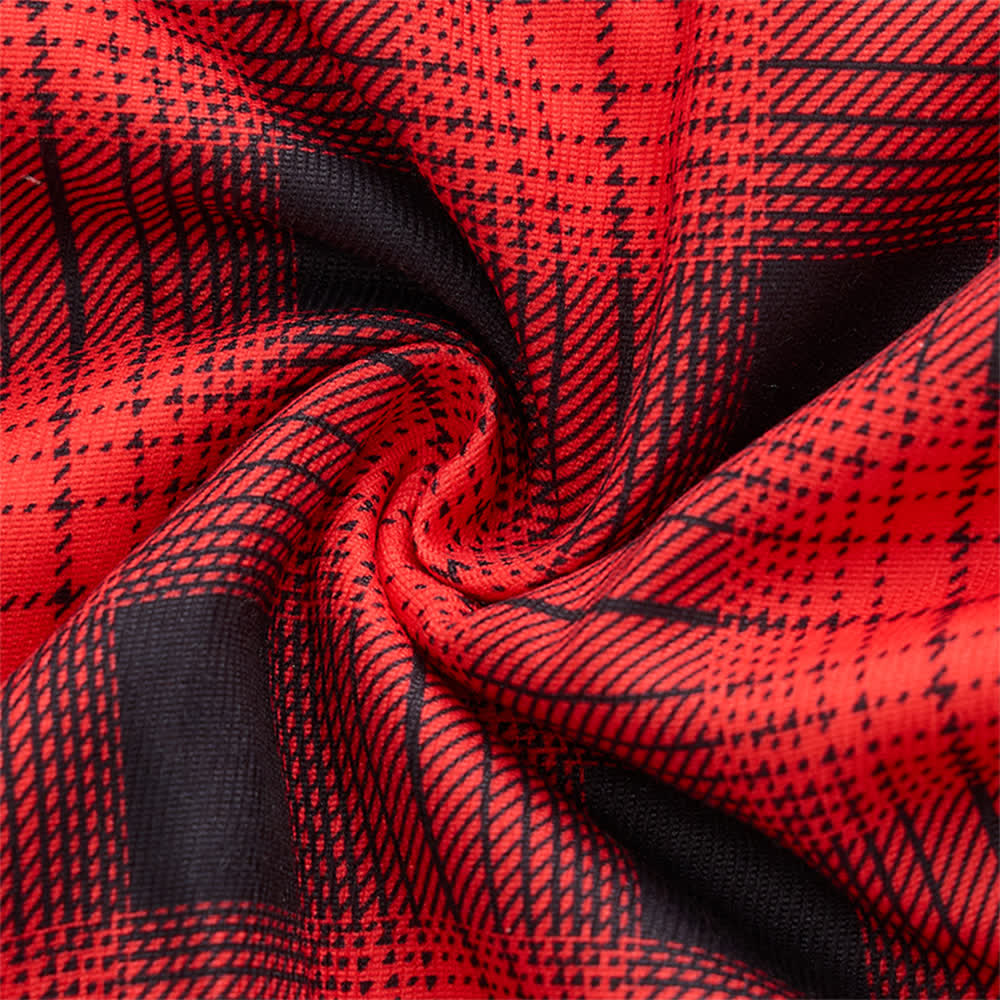 Men's Red Plaid Thick Winter Work Shirt Jacket - image 6