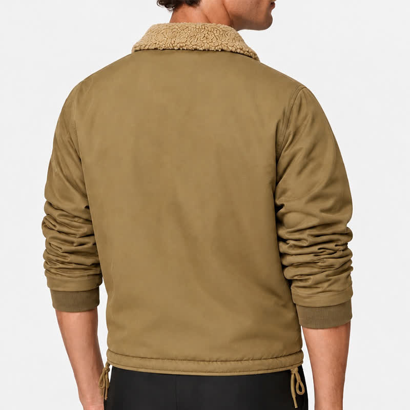 Men's Warm Military Jacket Winter Bomber Coat - image 2