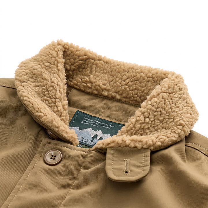 Men's Warm Military Jacket Winter Bomber Coat - image 5