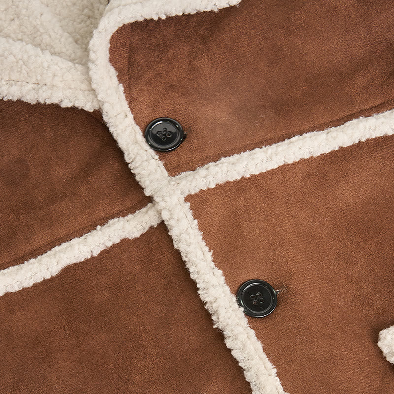 British Style Shearling Coat For Men - image 4