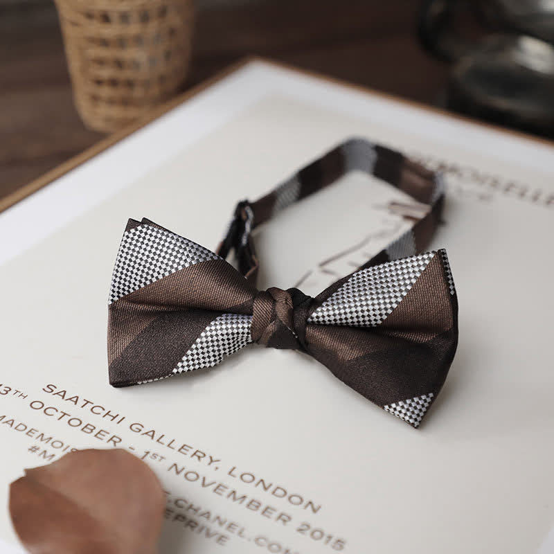 Men's Delicate Vintage Plain Bow Tie