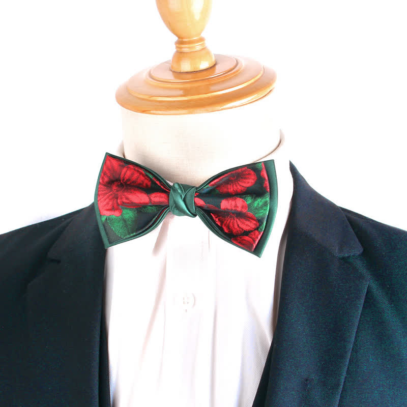 Men's Elegant Floral Botanical Bow Tie