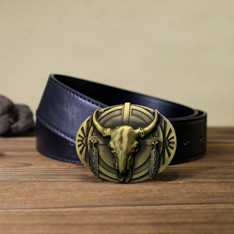 Men's DIY Buckle Leather Belt