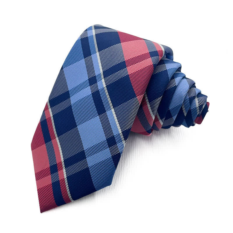 Men's Smart Bright Plaid Necktie