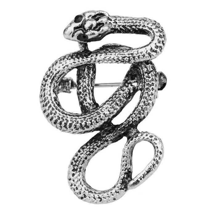 Men's Bending Creep Cobra Snake Brooch