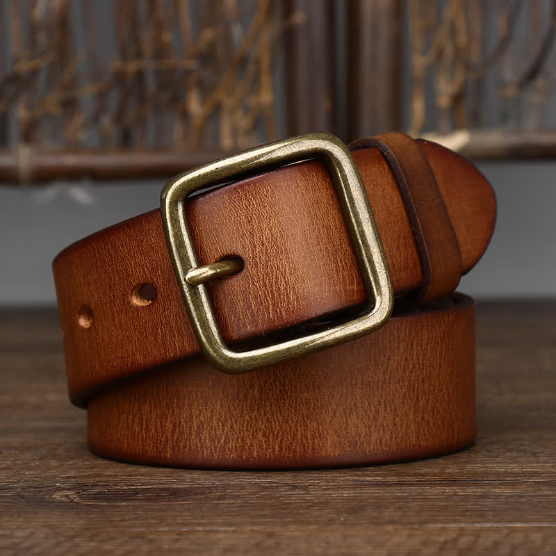 Men's Casual Jacket Soft Cowskin Leather Belt - image 2