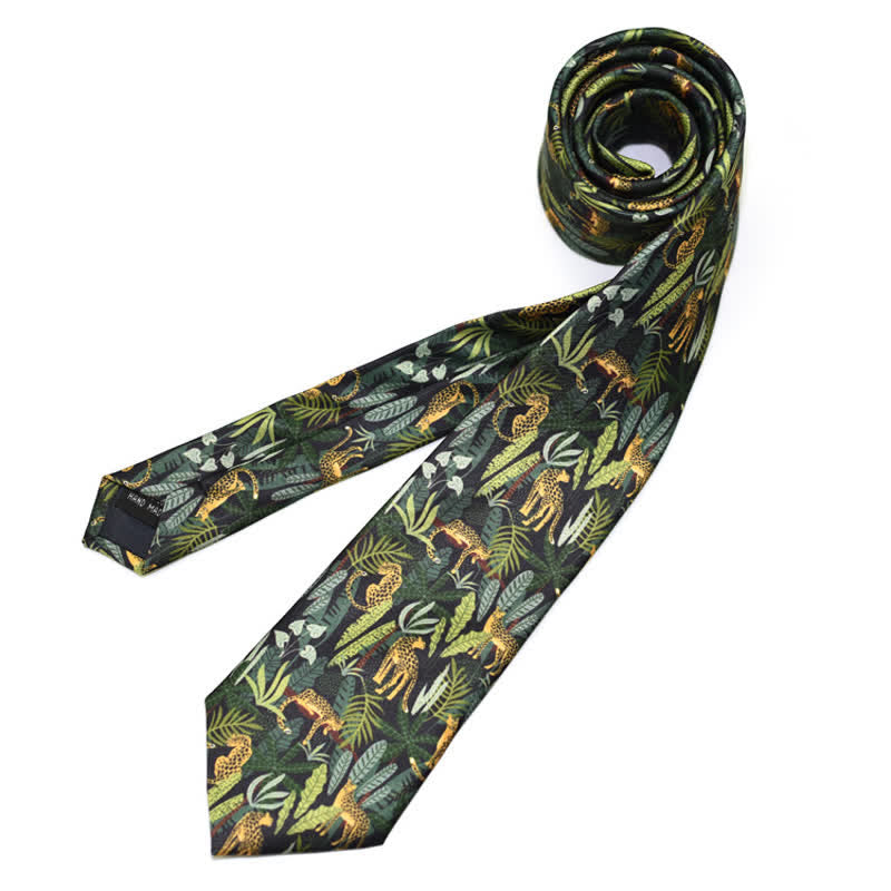 Men's Creative Funny Printed Necktie - Forest - image 14