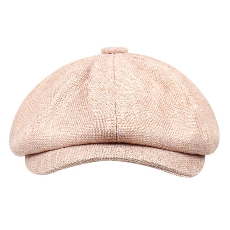 Casual Artist Linen Octagonal Beret Hat - image 3