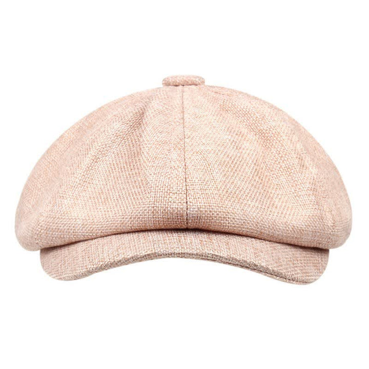 Casual Artist Linen Octagonal Beret Hat - image 3
