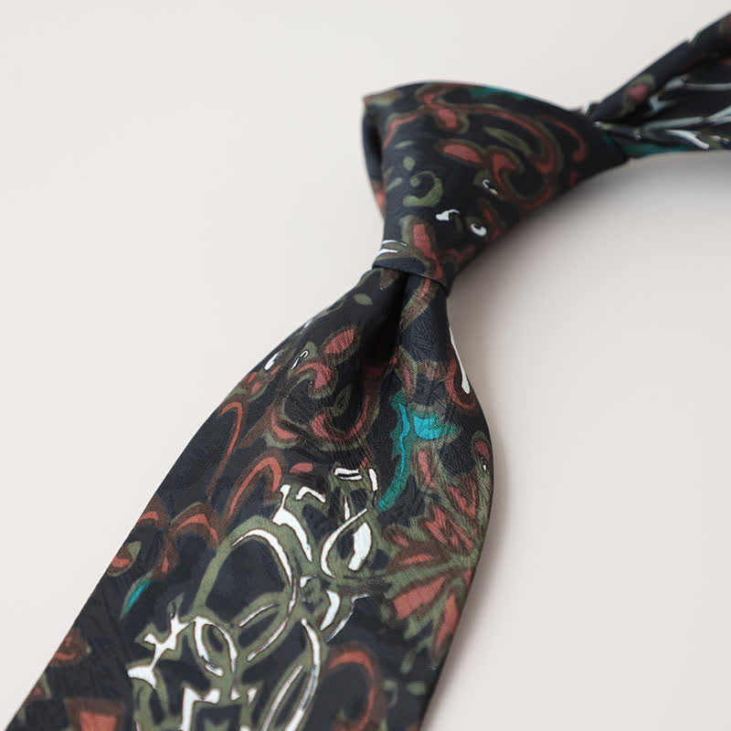 Men's Classical Abstract Painting Necktie - Style #18 - image 20