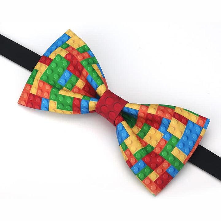 Men's Playful Toy Building Block Bow Tie