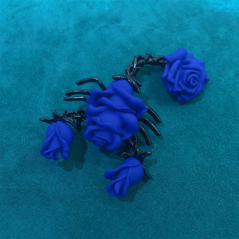 Men's Personality Scorpion Rose Brooch