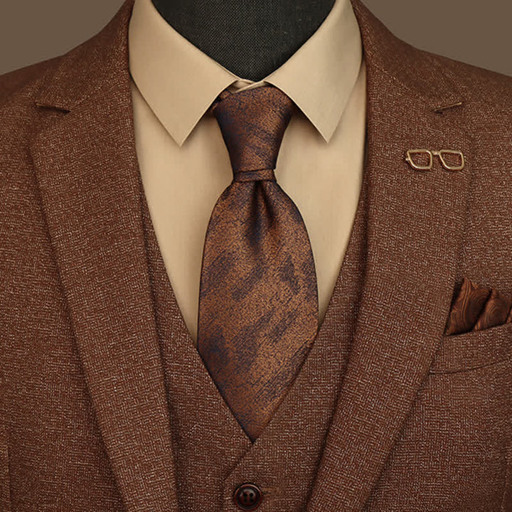 Men's Vintage Graffiti Striped Necktie - image 0