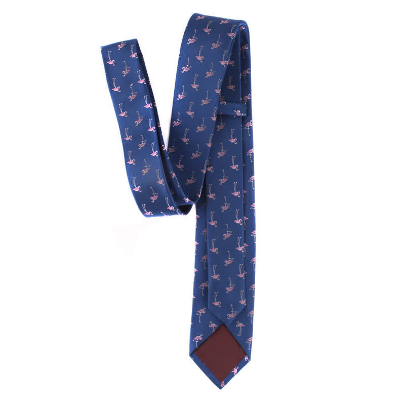 Men's Animals Poker Motifs Necktie - image 2