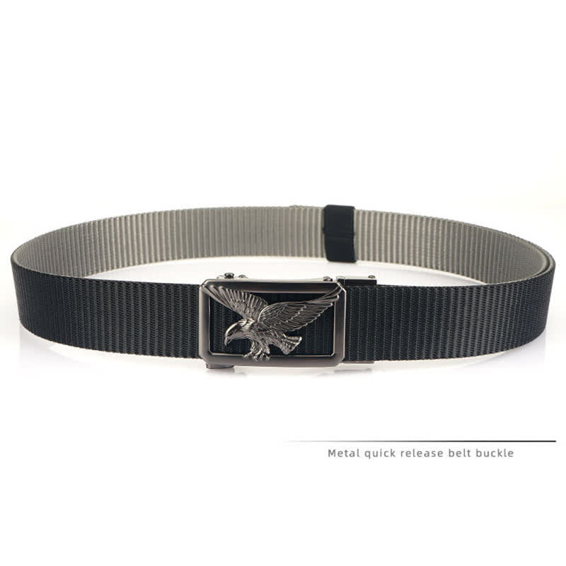 Men's Soaring Hawk Eagle Double-Sided Nylon Belt