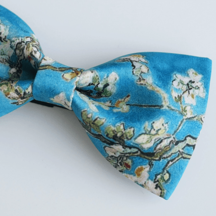 Men's Almond Blossom Tree Art Bow Tie