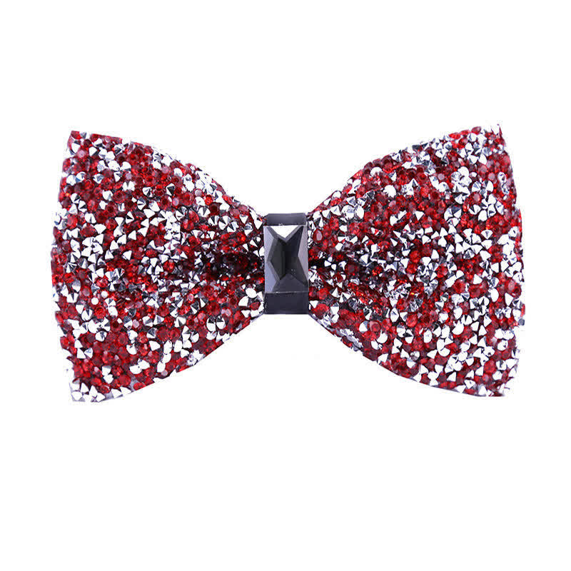 Men's Sparkle Star Glitter Crystal Bow Tie