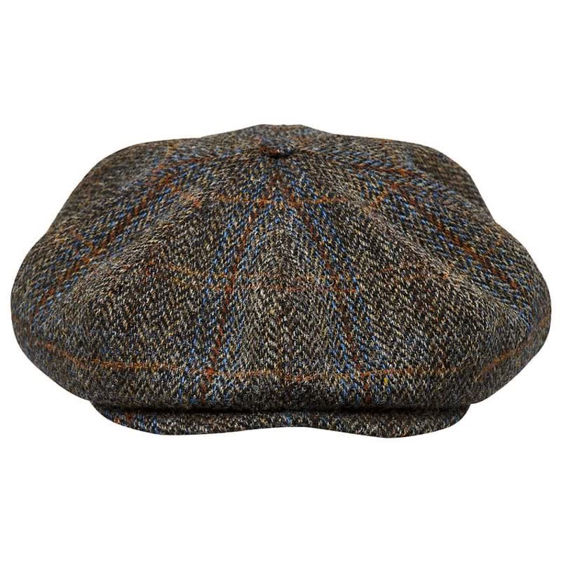 Harris Tweed Octagonal Peaky Blinders Beret Cap