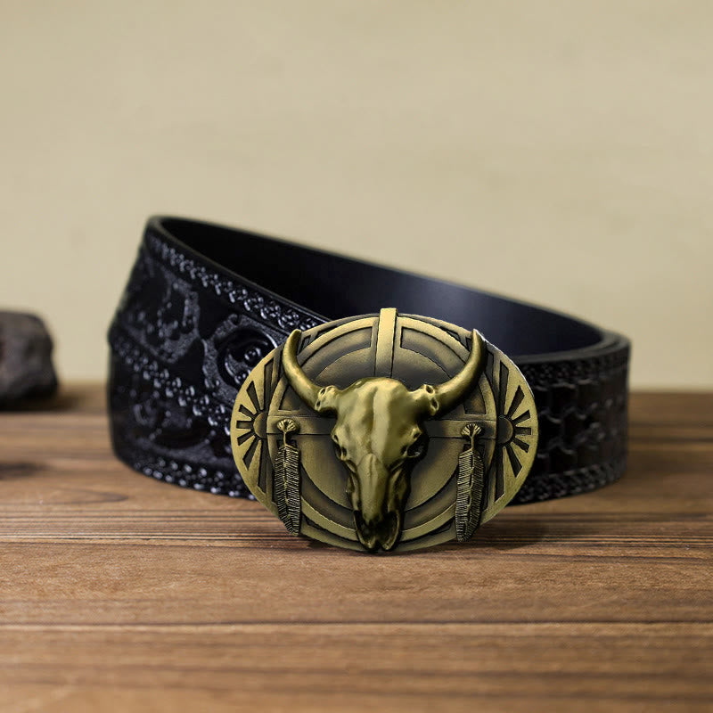 Men's DIY Buckle Leather Belt