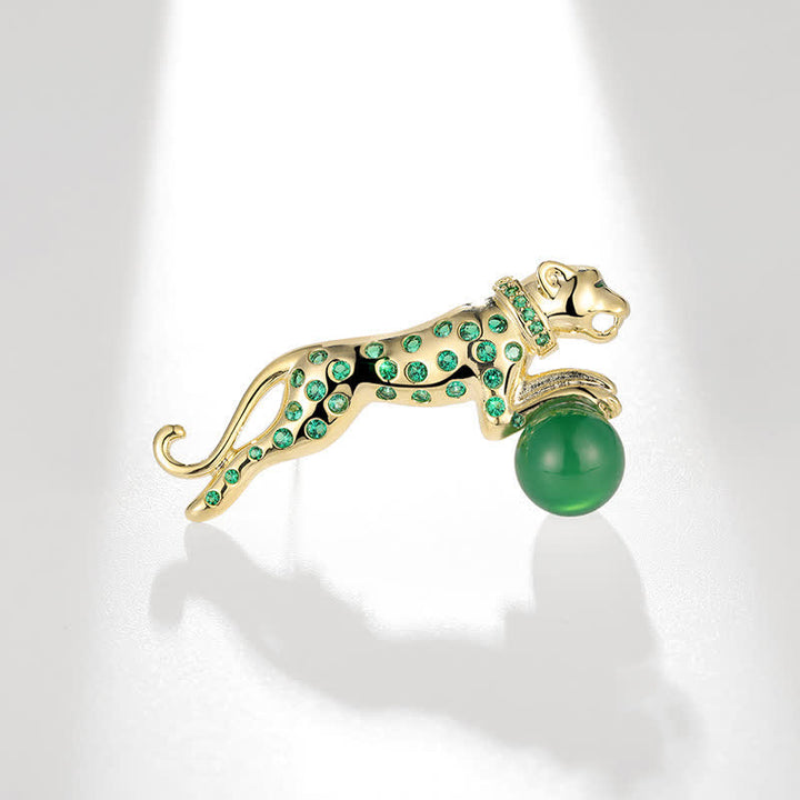 Men's Cartier Panther Agate Spots Brooch