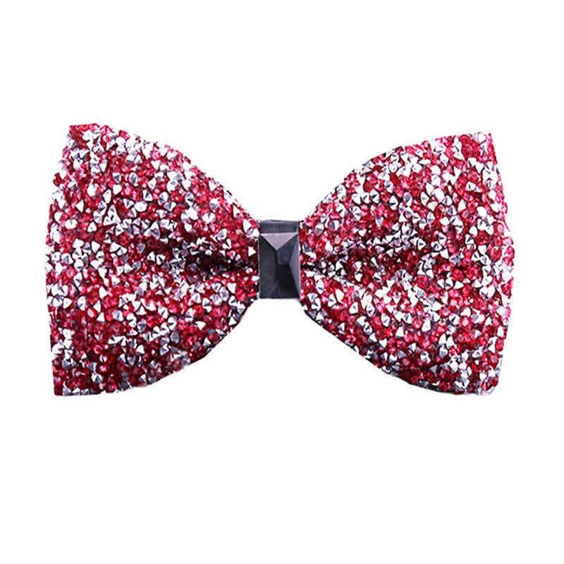 Men's Sparkle Star Glitter Crystal Bow Tie