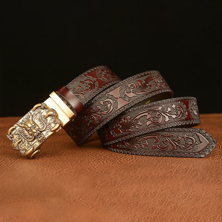 Men's Mighty Dragon Claw Leather Belt