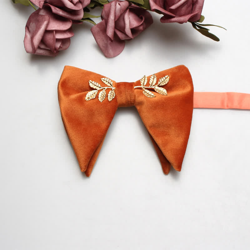 Men's Charming Velvet Oversized Pointed Bow Tie