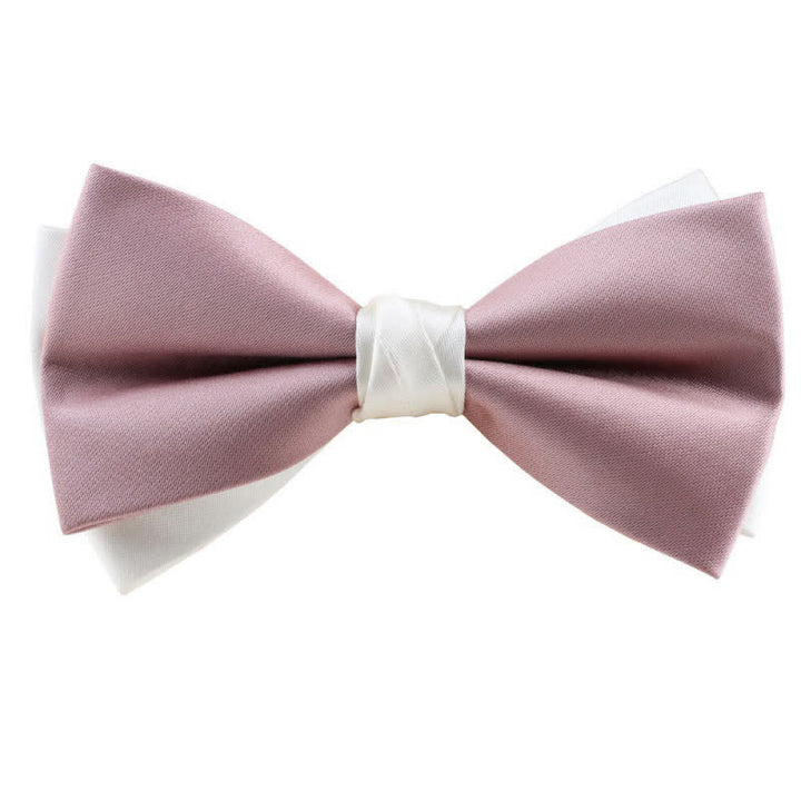 Men's Asymmetrical Two Tone Bow Tie