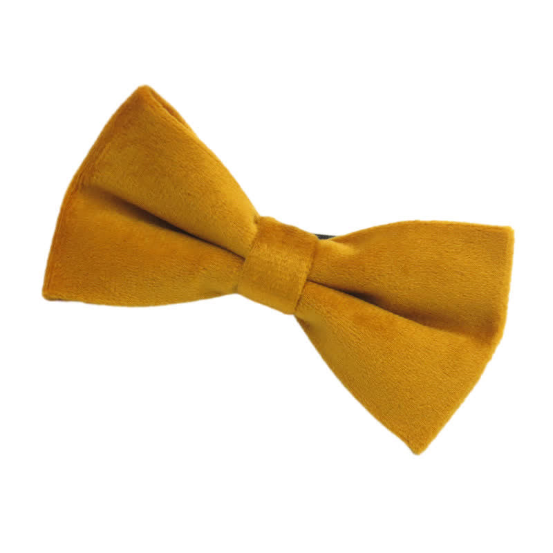 Men's Solid Color Formal Velvet Bow Tie