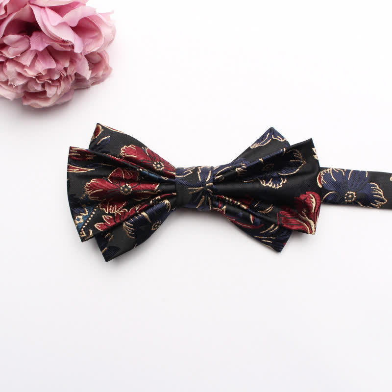 Men's Fangled Jacquard Texture Suit Bow Tie