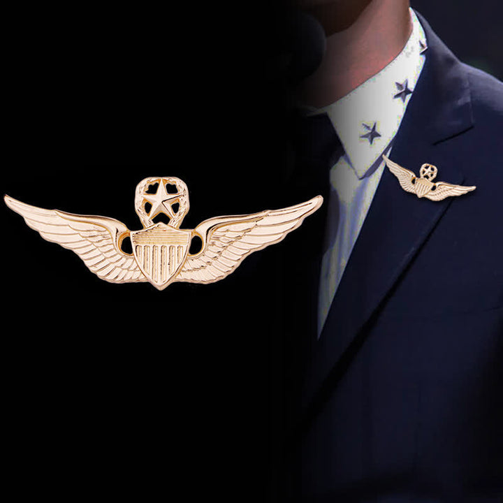 Men's Pilot Wing Badge Brooch