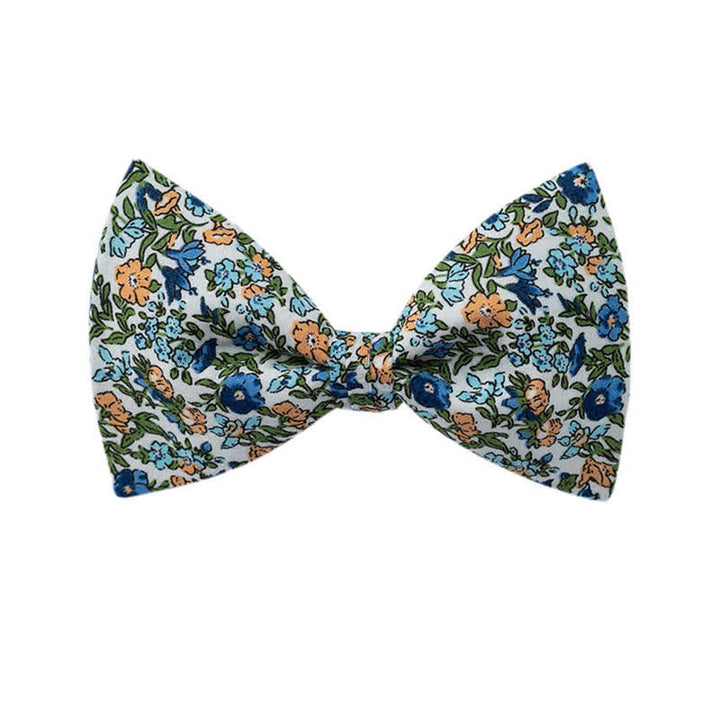 Men's Graphic Floral Wedding Bow Tie