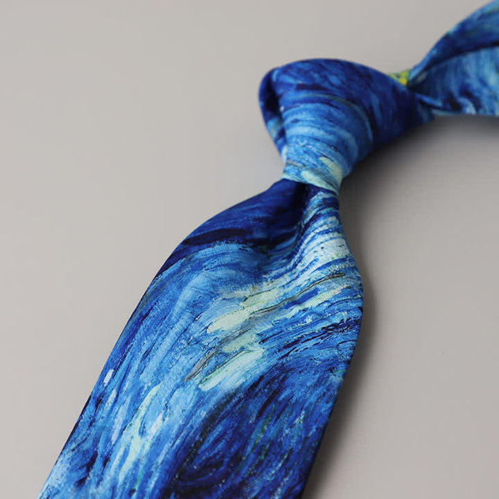 Men's Classical Abstract Painting Necktie - Style #13 - image 15