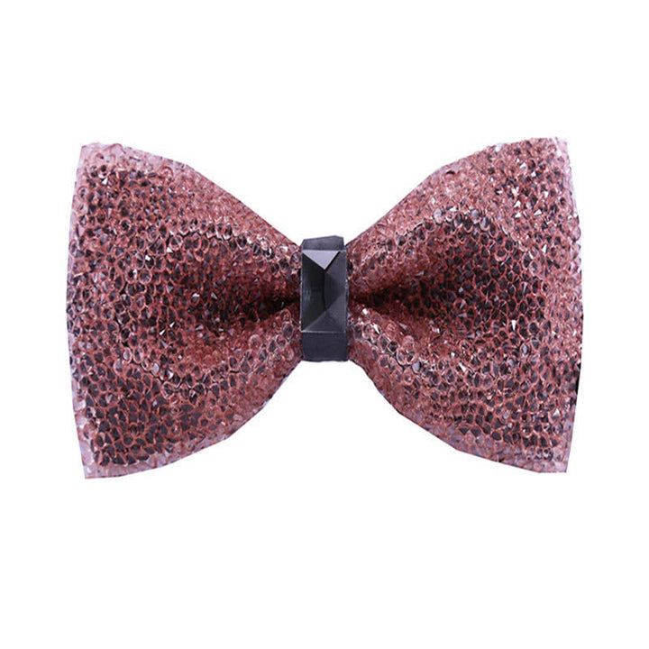 Men's Sparkle Star Glitter Crystal Bow Tie