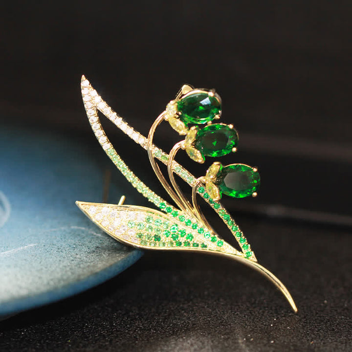 Women's Bellflower Lily Of The Valley Brooch