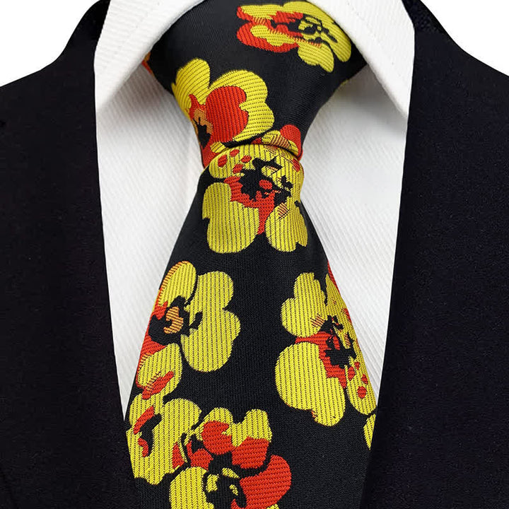 Men's Luxury Modern Floral Necktie