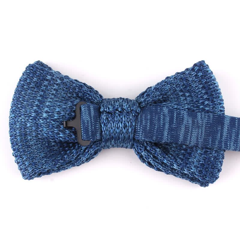 Men's Rustic Leisure Tie-dye Knitted Bow Tie