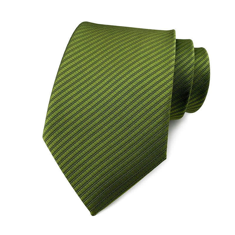 Men's Solid Color Discreet Twill Work Necktie