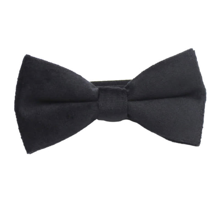 Men's Solid Color Formal Velvet Bow Tie