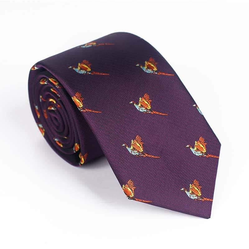 Men's Flying Bird Embroidered Necktie