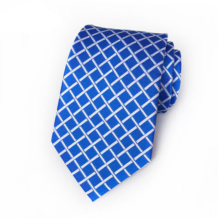 Men's Bright Woven Checked Necktie