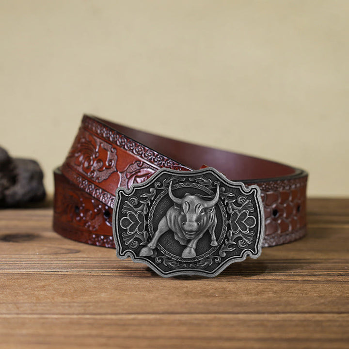 Men's DIY Matador Buckle Leather Belt