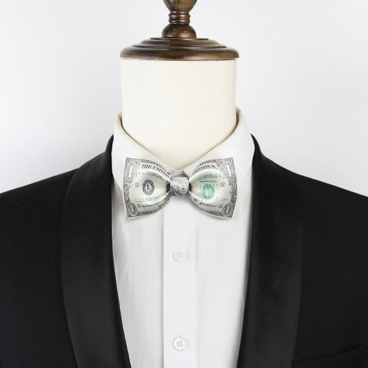 Men's Greenback Dollar Bow Tie